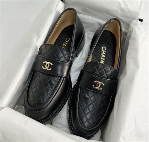 chanel leather loafers|Chanel loafers price.